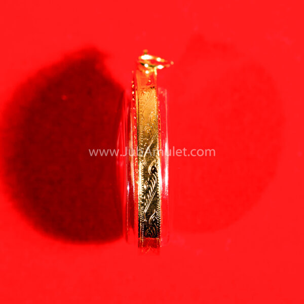 หลวงปู่โต๊ะ เหรียญรุ่นเยือนอินเดีย ปี 2519 เนื้อทองแดงรมดำ - Image 3