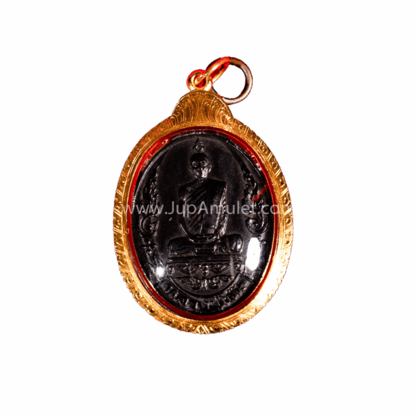 หลวงปู่โต๊ะ เหรียญรุ่นเยือนอินเดีย ปี 2519 บล็อกมอขีด เนื้อทองแดงรมดำ