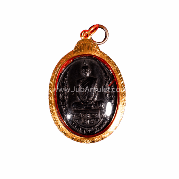 หลวงปู่โต๊ะ เหรียญรุ่นเยือนอินเดีย ปี 2519 บล็อกมอขีด เนื้อทองแดงรมดำ