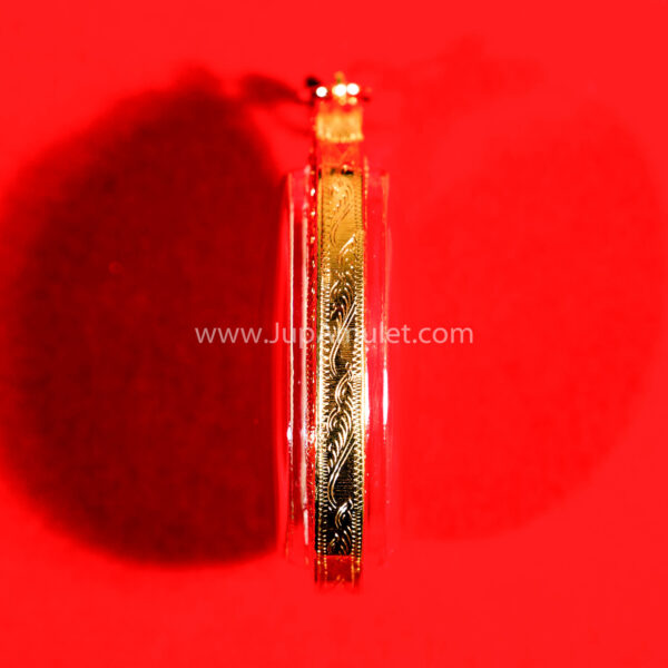 หลวงปู่โต๊ะ เหรียญรุ่นไข่พัดยศ เนื้อทองแดง ปี 2518 - Image 3