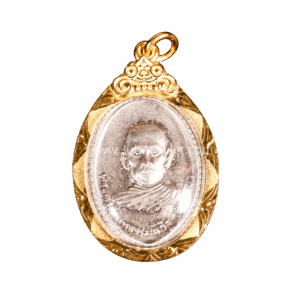 เฮียจุ๊บพระเครื่อง_หลวงพ่อรวย รุ่น 5 ปี 2526 เนื้อกะไหล่เงิน
