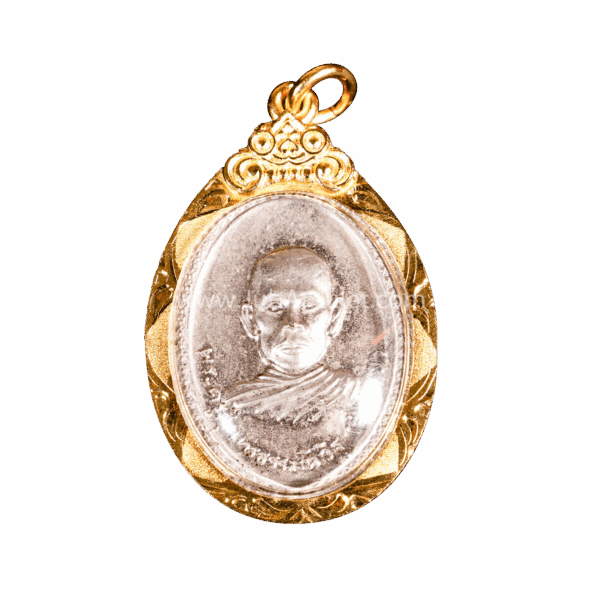 เฮียจุ๊บพระเครื่อง_หลวงพ่อรวย รุ่น 5 ปี 2526 เนื้อกะไหล่เงิน