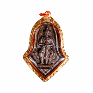 หลวงพ่ออิฏฐ์ รุ่นท้าวเวสสุวรรณ รุ่นแรก ปี 2545 เนื้อทองแดง เหล็งสั้น by JupAmulet