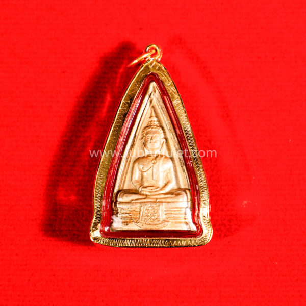 หลวงพ่อโสธร รุ่นสองหน้า ปี 2508 เนื้อทองเหลือง วงแหวนเต็ม - Image 2