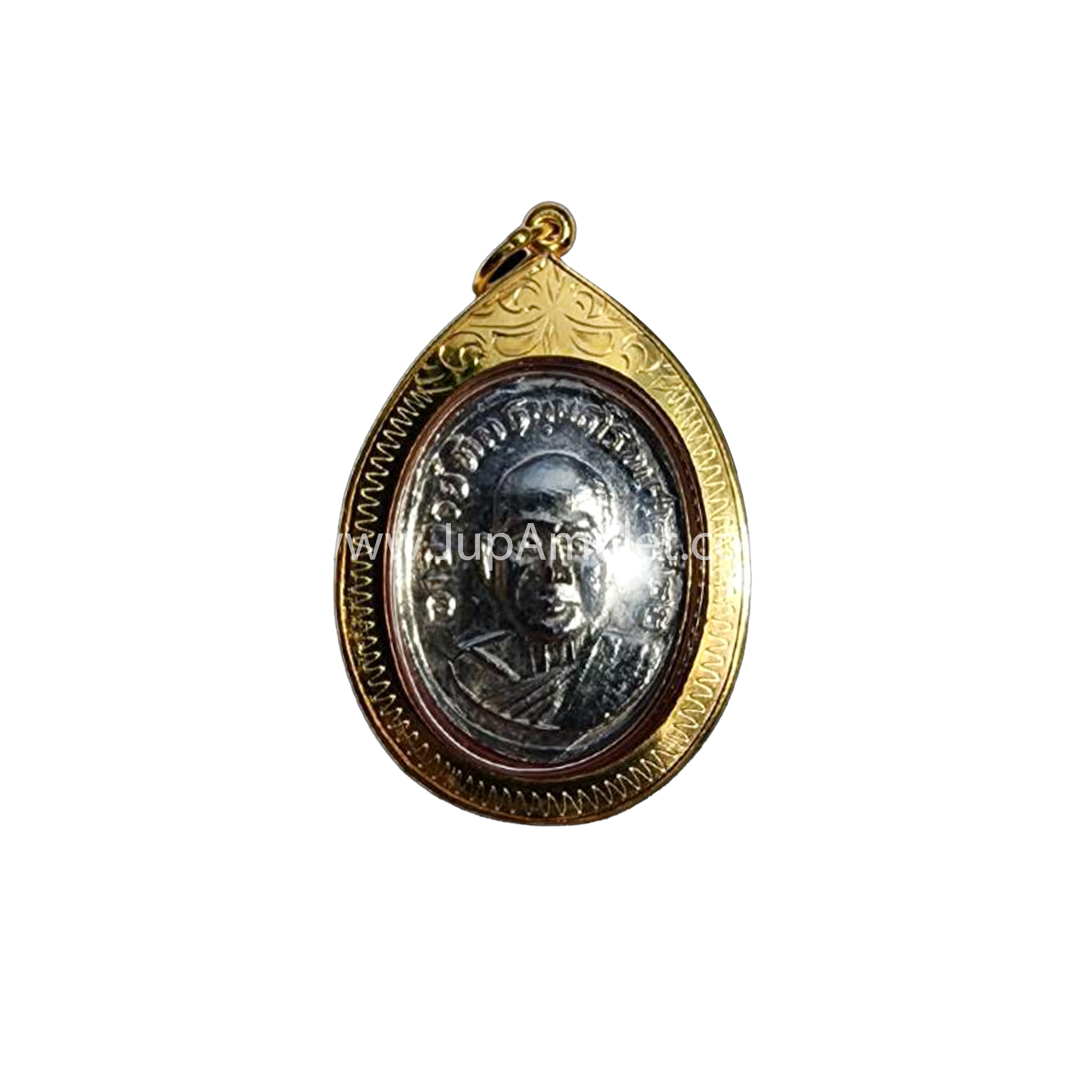 หลวงปู่ทวด รุ่นเม็ดแตง ปี2522 เนื้ออัลปาก้าชุบนิกเกิล จากเฮียจุ๊บพระเครื่อง